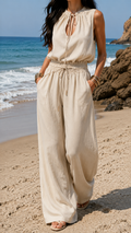 Isabella | Tuta Boho Arena Bianca