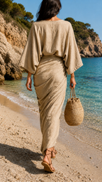 Cecilia | Completo La Cala Avorio — Top e Gonna