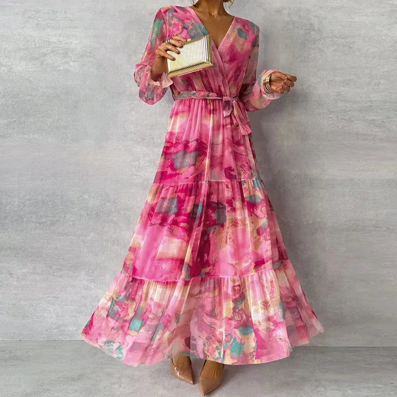 Sofia | Elegante Abito Maxi da Cerimonia a Fiori