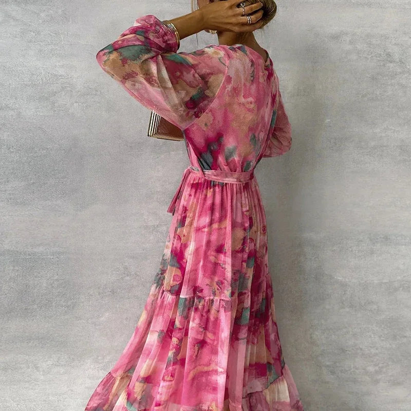 Sofia | Elegante Abito Maxi da Cerimonia a Fiori