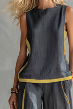 Leila | Set Elegante Due Pezzi in Lino Premium