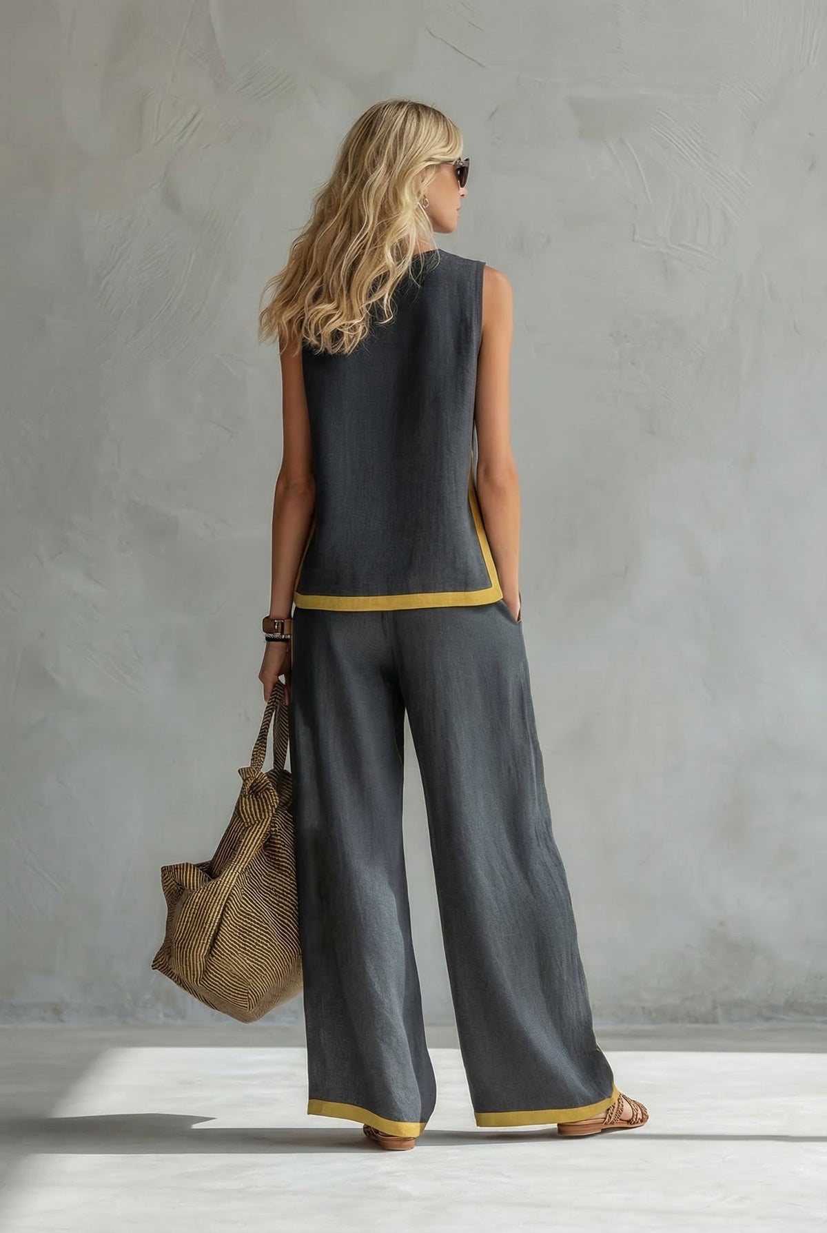 Leila | Set Elegante Due Pezzi in Lino Premium