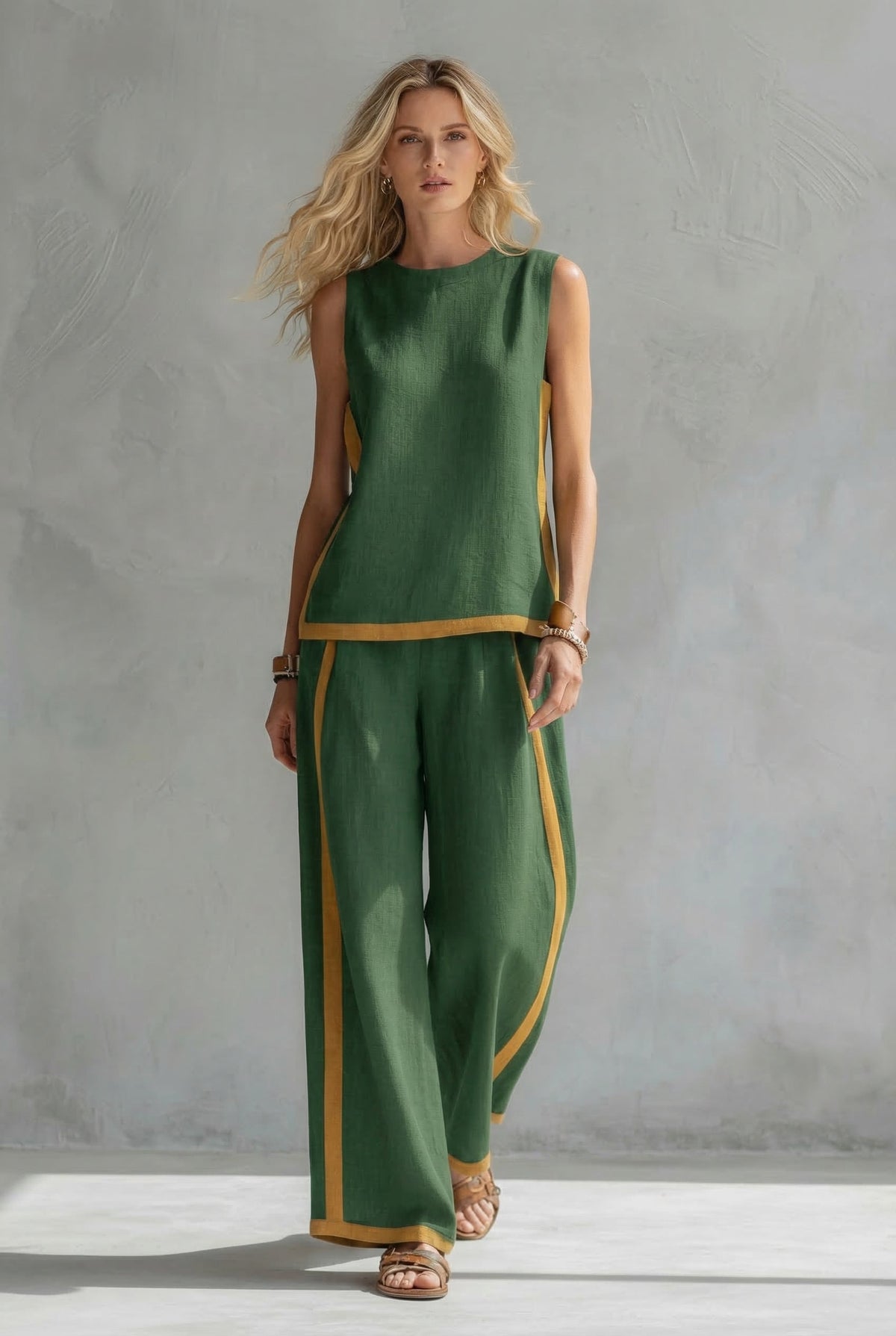 Leila | Set Elegante Due Pezzi in Lino Premium
