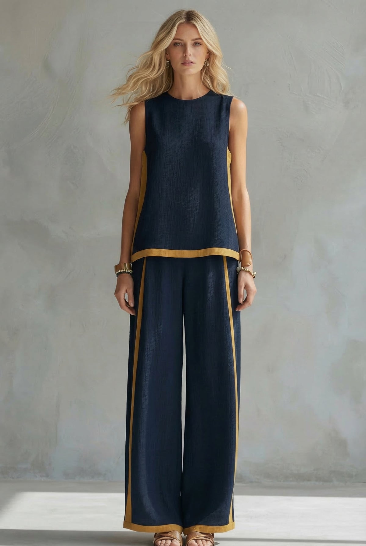 Leila | Set Elegante Due Pezzi in Lino Premium